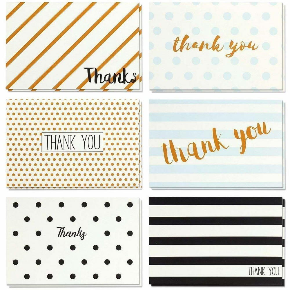 Thank You Cards 48Count Thank You Notes, Bulk Thank You Cards Set