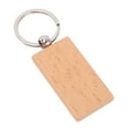 thumbnail image 4 of 60 llaveros rectangulares de madera en blanco para manualidades. Llaveros de madera para grabar. Regalos., 4 of 5