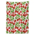 thumbnail image 3 of Ambesonne Spring Tablecloth Rectangular Table Cover, Floral Strawberry Scene, 60"x84", Green Red, 3 of 4