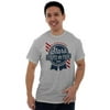American Ribbon Stars Stripes Pride Men's Graphic T Shirt Tees Brisco Brands L