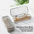 thumbnail image 3 of Storage Containers Stainless Steel Utensil Kitchen Dishwasher Drying Rack for Spoons Chopsticks Cutlery Holder, 3 of 4