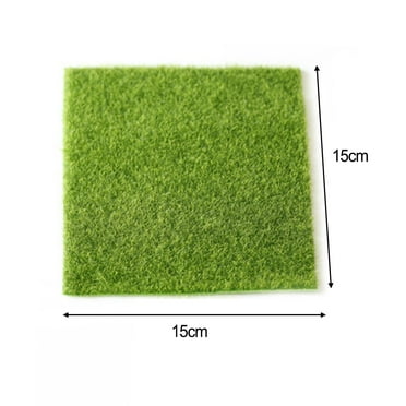 RichLink 5X Lawn Turf Artificial Grass Fake Green Mat Carpet Landscape Home Floor Decor,15x15cm