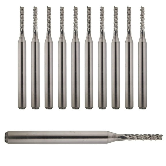 1/16'' Grout Removal Tile Cutting Bit - Ten Pieces - Solid Carbide Made in USA