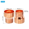 thumbnail image 2 of Uxcell Reductor de Cobre de 1 1/2" a 1" ID, 2 piezas de Acoplamiento de Reducción de Presión, Conector de Tubo Adaptador, 2 of 5