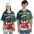 thumbnail image 4 of Santa Surprise Gift Portuguese Water Dog Merry Cheerful Christmas All Over Print 3D Baseball Shirt PWD Portie Fishing Dog Lover Softball Sport - 12021, 4 of 6