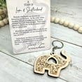 thumbnail image 7 of Christmas Clearance 2024 Christmas Tree Ornaments The Story Of Love and Loyalty Elephant Keychain Wooden Decoration Gift and . Wooden Elephant Christmas Keychain Gift Sister Best Friend, 7 of 7