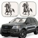 thumbnail image 1 of Fotbe Cowboy Ride A Horse Juego de 2 Piezas de Parasoles para Parabrisas | Bloqueador Solar para Auto | Accesorios Plegables para Protección Solar Interior-Large, 1 of 6