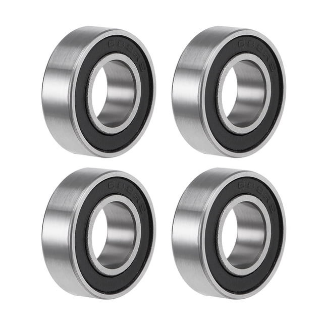 Unique Bargains Roulements à Billes 688-2RS Z2 8mmx16mmx5mm Acier Chromé Doublement Scellé 4 Pcs