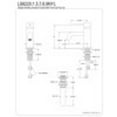 thumbnail image 3 of Fauceture LS8220NYL New York Single-Handle Bathroom Faucet with Push Pop-Up, Matte Black, 3 of 3