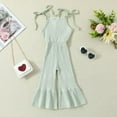 thumbnail image 4 of Bearichfupo Toddler Girls Sleeveless Suspenders Solid Romper Jumpsuit Clothes,Sizes 12-18 Months, 4 of 6