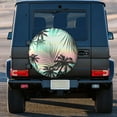 thumbnail image 3 of Kll Tropical Summer Palm Tire Cover,Universal Wheel Tire Cover For Trailer, Rv, Suv, Truck,Camper And Many Vehicle,(17 Inch), 3 of 7