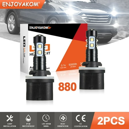 

2X 880 890 892 893 899 LED Fog Lamps Driving Bulbs Kit 80W 6000K Super White
