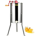 thumbnail image 1 of VEVOR Manual Honey Extractor, 3 Frames Honey Spinner Extractor, Stainless Steel Beekeeping Extraction, Honeycomb Drum Spinner with Lid, Apiary Centrifuge Equipment with Height Adjustable Stand, 1 of 9