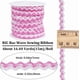 thumbnail image 2 of Cinta de flecos ondulados de 16,4 yardas x 8 mm RIC Rac, color rosa perla, tejida en tela., 2 of 9