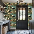 thumbnail image 3 of Peel and Stick Wallpaper Elegant Water birds Lilies Lotus Flowers Vintage Wall Mural 17.7in x 9.8ft Self Adhesive Removable Wall Paper Renter Friendly Wallpaper for Bedroom Kitchen Bathroom, 3 of 8