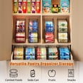 thumbnail image 5 of Baxikayon 4-Pack Stackable Can Organizer with Handles, Foldable Wire Soda & Canned Food Storage Rack for Kitchen Pantry Cabinet, Black, 5 of 10