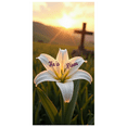 thumbnail image 1 of Stained Glass Style Easter Banner with He is Risen Message Background Decoration for Church Celebrations Easter Parties and Religious Gatherings, 1 of 4