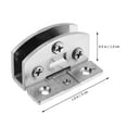 thumbnail image 2 of MasteelfCA 2pcs Non-perforated Glass Hinge Practical Glass Door Hinge Cabinet Door Hinge, 2 of 9