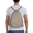 thumbnail image 2 of Kdxio Hand Drawn Snake Print Drawstring Backpack Bag,Waterproof Draw String Back Sack, Gym Drawstring Bags Swim Bag For Unisex, 2 of 9