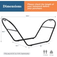 thumbnail image 6 of SUNCREAT Universal Steel Outdoor Hammock Stand Only, Heavy Duty, Weather-Resistant Hammock Stand for Outside, Fits 9.5 to 14 Feet Long Hammock, 475-Pound Capacity, Patent Pending, Black, 6 of 8