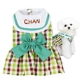 thumbnail image 1 of Vestidos para perros pequeños y medianos, ropa para cachorros y niñas con anilla para correa y bonito lazo, ropa de verano para gatos con anilla en D, arnés para pasear perros y mascotas, 1 of 5