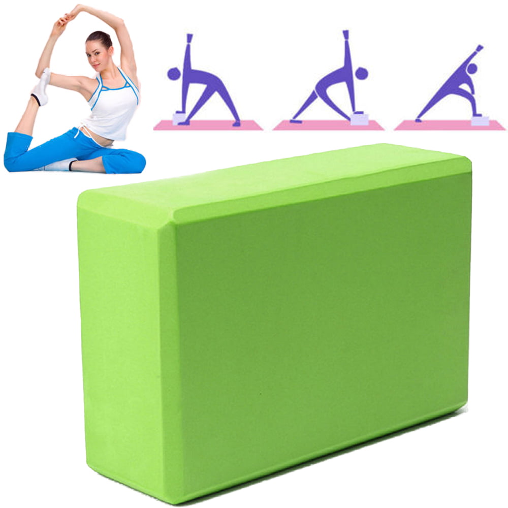 Yoga Block Instantly Support and Improve Your Poses and Flexibility High Density EVA Foam Bi-Color Exercise Block Lightweight Versatile Fitness and Balance Odor Free Brick 