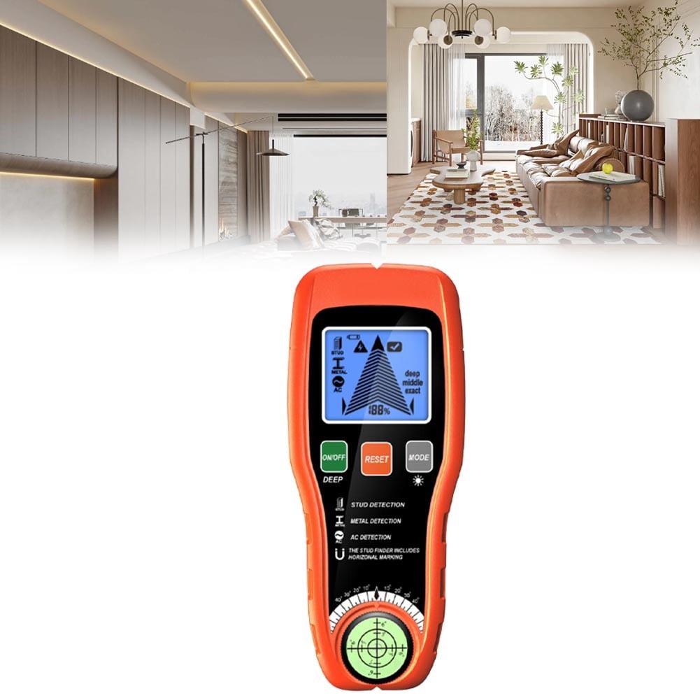 7-in-1 Handheld Wall Finder: Easily Find Studs, Wires and Metal