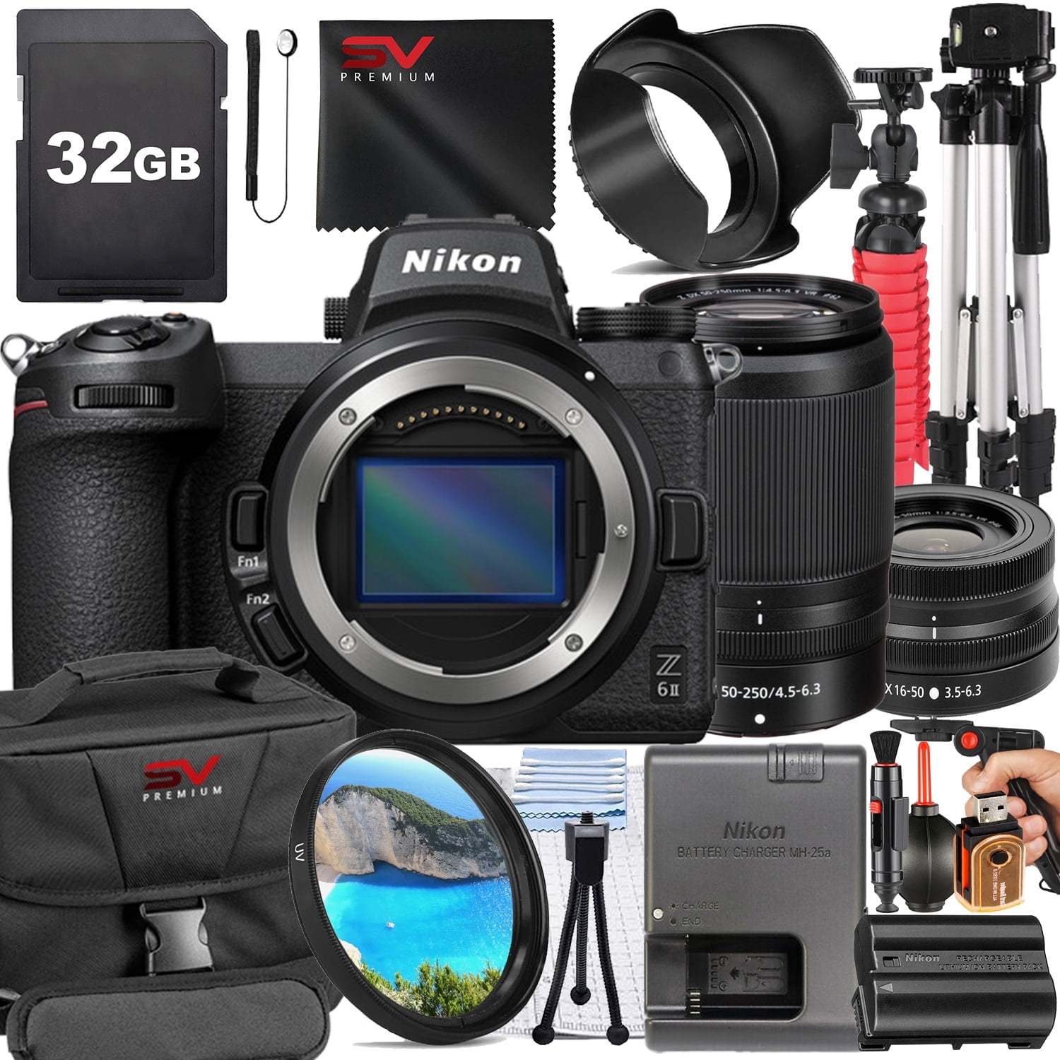 Nikon Z50 II Mirrorless Camera with 16-50mm + 50-250mm VR Lens +
