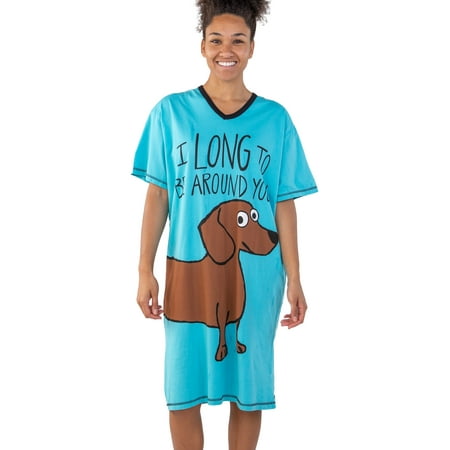 

LazyOne Nightshirts for Women Animal Designs Long To Be Around One Size