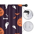 thumbnail image 4 of Farmhouse Kitchen Curtains Set with Gothic Halloween Ghost and Skull Motif,42x63in long Curtains Set, 4 of 5