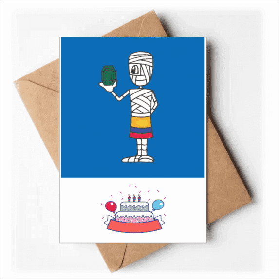 football single hand lift Happy Birthday Greeting Cards Envelopes Blank