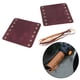 thumbnail image 5 of 2x cubiertas de agarre de mano para manillar de cuero de motocicleta con correa resistente a la lluvia Marron oscuro, 5 of 7