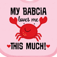 thumbnail image 4 of Inktastic My Babcia Loves Me Grandson Boys or Girls Baby Bib, 4 of 4