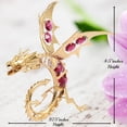 thumbnail image 7 of Matashi 24K Gold Plated Crystal Studded Dragon Ornament  Holding a Crystal Ball Holiday Decor Gift for Christmas Mother's Day Birthday, 7 of 7