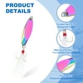 thumbnail image 3 of Uxcell 10Pcs 1/2 oz Metal Fishing Spoons Fishing Lures Casting Spoon Multicolor, 3 of 5