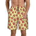 thumbnail image 2 of Uemuo Fruit Pattern Men's Swim Trunks Hawaiian Beach Bathing Suit Swimsuits Beach Quick-Dry Shorts with Pockets-Small, 2 of 9