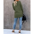 thumbnail image 3 of Womens Long Sleeve Casual Lightweight Loose Open Front Cardigan Knit Sweaters Coat with Pockets, 3 of 4