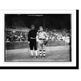 thumbnail image 2 of Historic Framed Print, Rube Marquard, New York, NL & Paddy Livingston, Philadelphia, AL at World Series (baseball), 17-7/8" x 21-7/8", 2 of 9