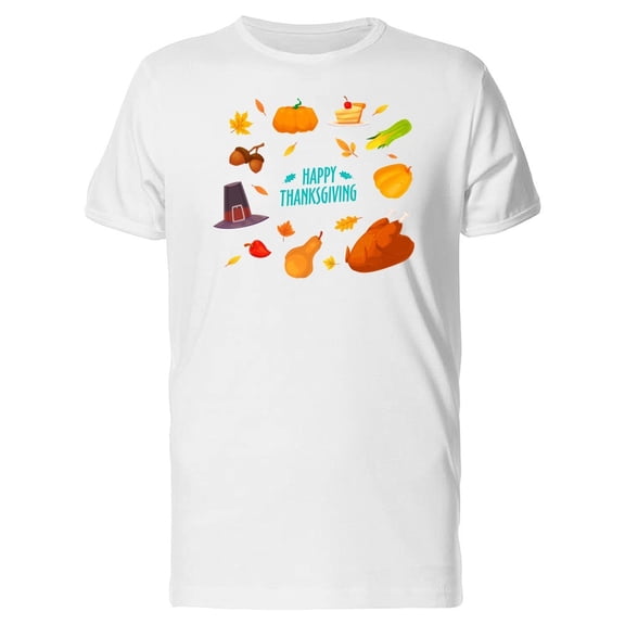 Set Of Thanksgiving Objects Tee Men's -Image by Shutterstock
