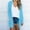 *Blue, variant on ClodeEU Women's Lightweight Chiffon Long Sleeve Open Front Cardigan,Casual Solid Color Lightweight Cardigan Army Green,Women's Plus L