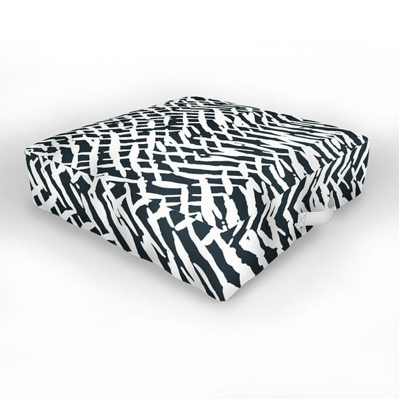 Society6 Ninola Design Japandi Texture Marks Outdoor Floor Cushion