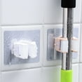 thumbnail image 3 of BE-TOOL Wall Mounted Mop Organizer Holder Brush Broom Hanger Storage Rack Kitchen Tool Waterproof, 3 of 5