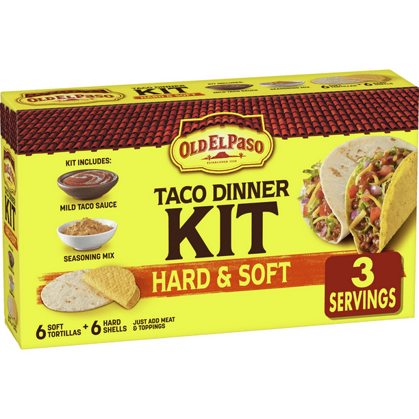 Old El Paso Taco Dinner Kit, Hard & Soft, 11.4 oz