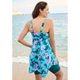 thumbnail image 2 of Swim 365 Women's Plus Size Longer-Length Tankini Top, 2 of 3