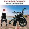 thumbnail image 5 of Zipr Transport Lite Power Wheelchair  Portable Lightweight Folding Electric Wheelchairs for Adults, Seniors, Elderly, Travel - Long Range & USB Port, 5 of 9