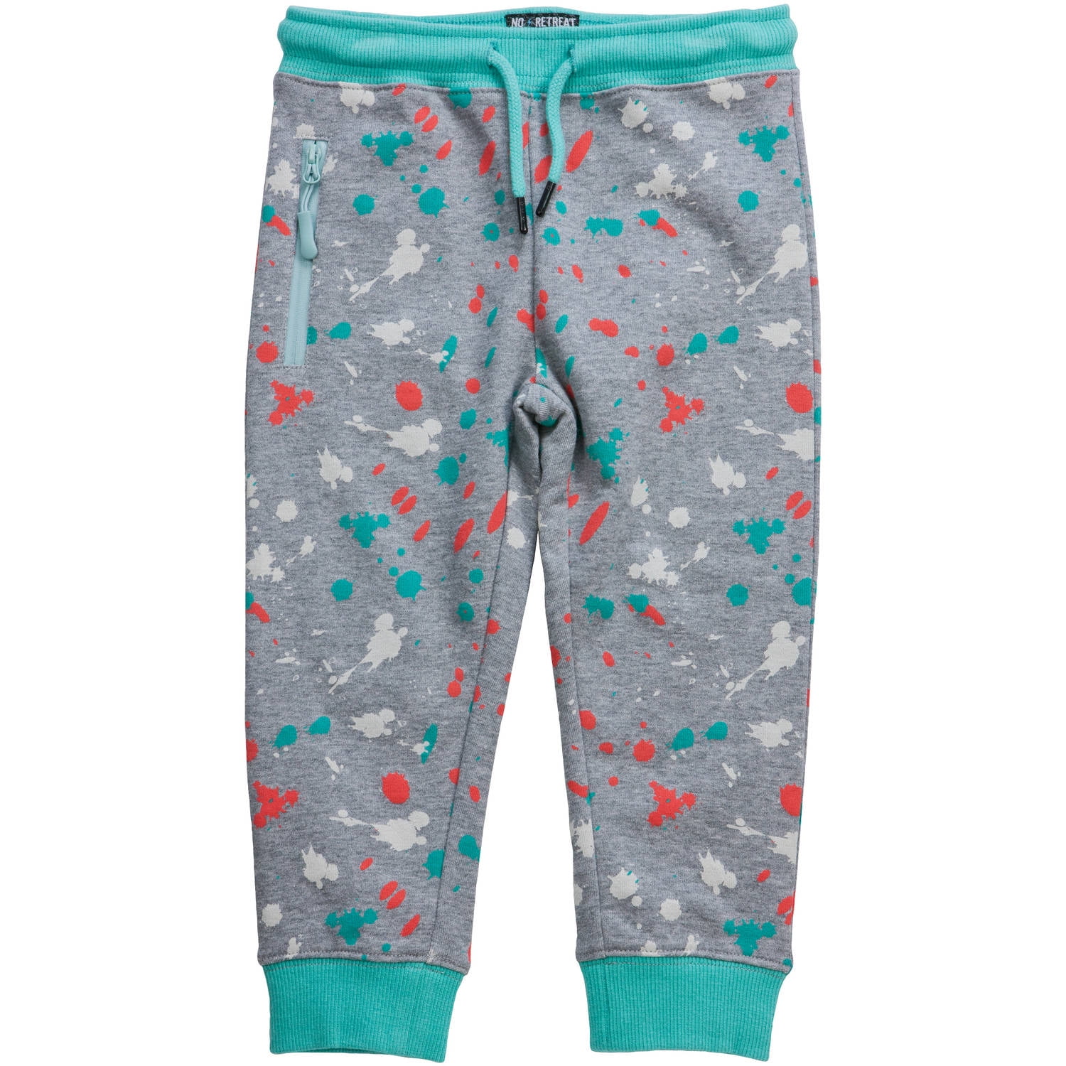 Toddler Boys' Printed Knit Pants with Zipper Pocket