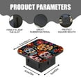 thumbnail image 2 of Hitch Cover Fits For 2-Inch Hitch,Mexican Skulls With Floral Designs On Black Backgroundrubber Trailer Hitch Cover Tube Plug Insert,Car Exterior Accessories, Receiver Tube Hitch Plug, 2 of 6