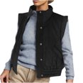 thumbnail image 2 of Wancir Womens Vests Outerwear Button-Down Lapel Collar Elastic Hem Lightweight Spring Waistcoat Sleeveless Jacket Cargo Vest, 2 of 8