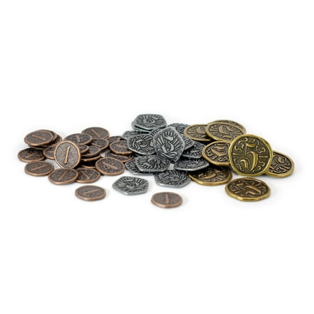 Metal Doubloon Game Coins from Stonemaier Games, 54 Pirate Coins to Enhance Your Gameplay