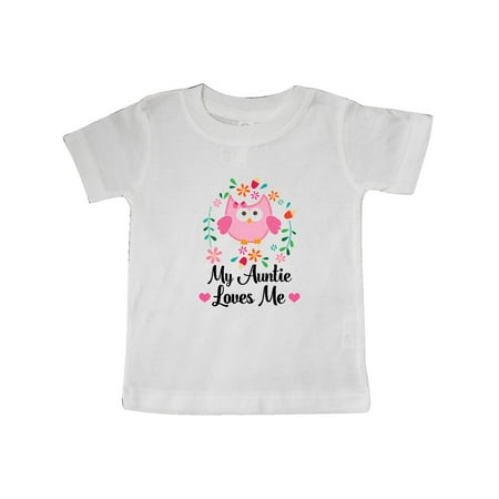 

Inktastic My Auntie Loves Me Niece Gift Gift Baby Girl T-Shirt